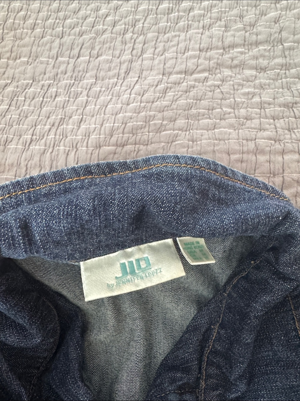 Jennifer Lopez Dark Wash Jean Pantsuit/Jumpsuit - Picture 3 of 5